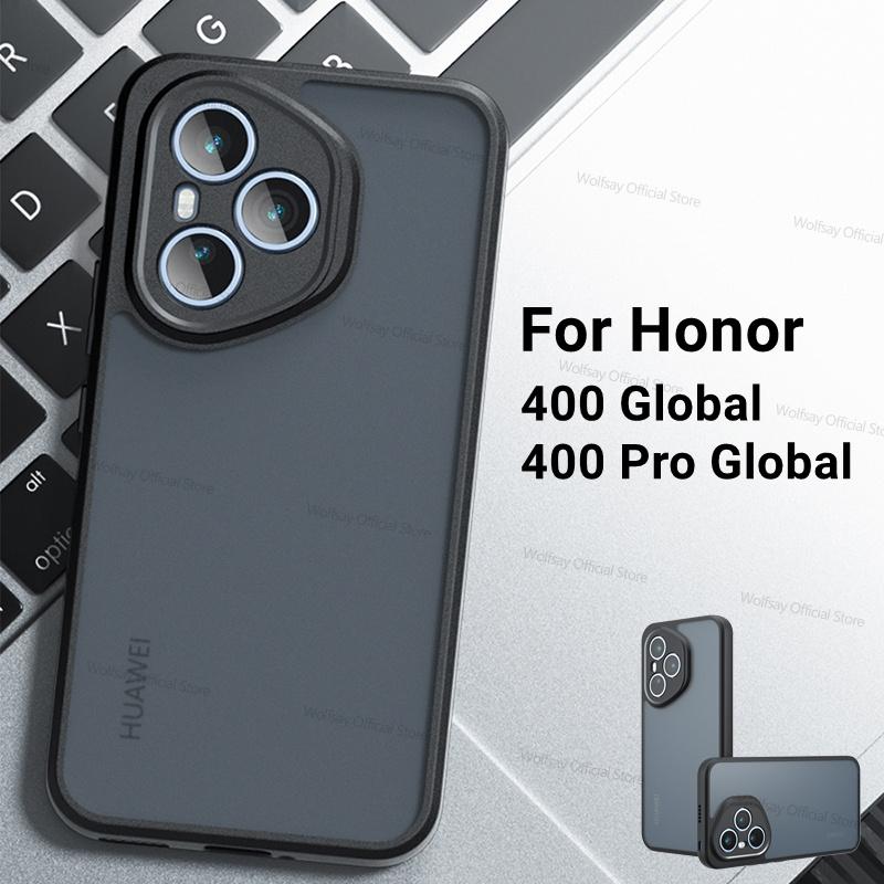 For Honor 400 Pro Global Case Honor 400 Pro Global Cover Luxury Matte PC + TPU Shockproof Protective Phone Cover Honor 400 Pro