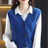 Sweater Vest 2022 Women Vest New Knitted Shirt Women Coat Versatile Vest Women Outwear Sweater Loose Cardigan Sweater Female