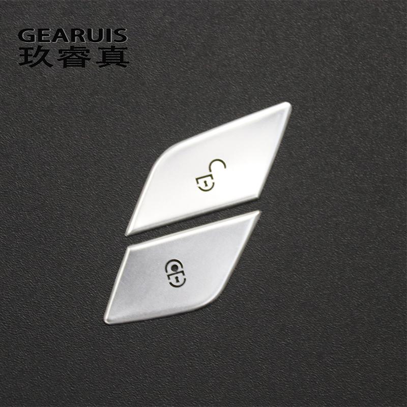 Стайлинг автомобиля для Mercedes Benz CE Class W205 W213 GLC X253, кнопки переключателя дверного замка, чехлы с блестками, наклейки, отделка интерьера