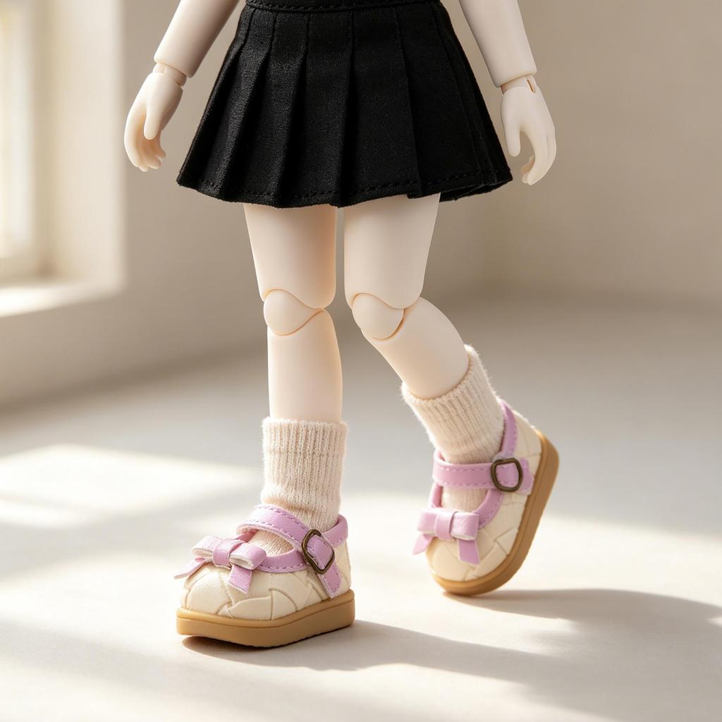 Сандалии для BJD с фиксацией на ноге, 6 дюймов, для кукол Дали Ли Чиму Сяо Лю (коротких и полных)