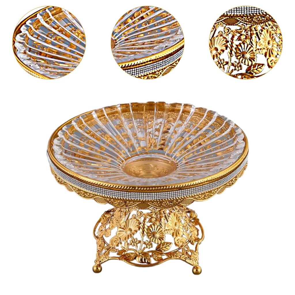 Фруктовая тарелка с ножками, блюдо для хранения продуктов, многоцелевая десертная металлическая демонстрационная тарелка, подставка, миска, поднос для змеи для домашней кухни