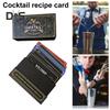 100 Pcs Cocktail Cards Cocktail Recipes Flashcards To Master Cocktails for Home Bartender Cocktail Menu Instruction Card