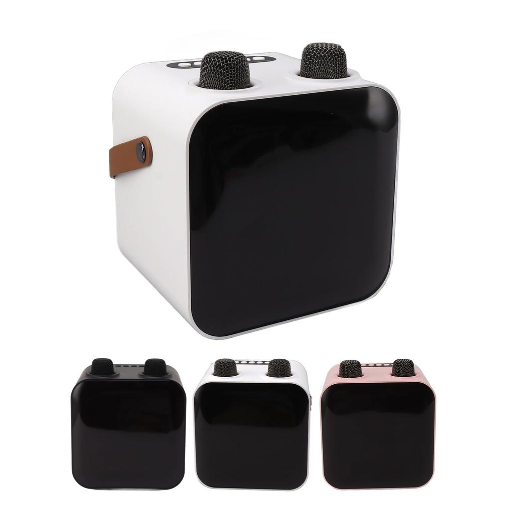 Караоке-машина с 2 беспроводными микрофонами, портативная Bluetooth-колонка мощностью 15 Вт, комплект для караоке-машины для H