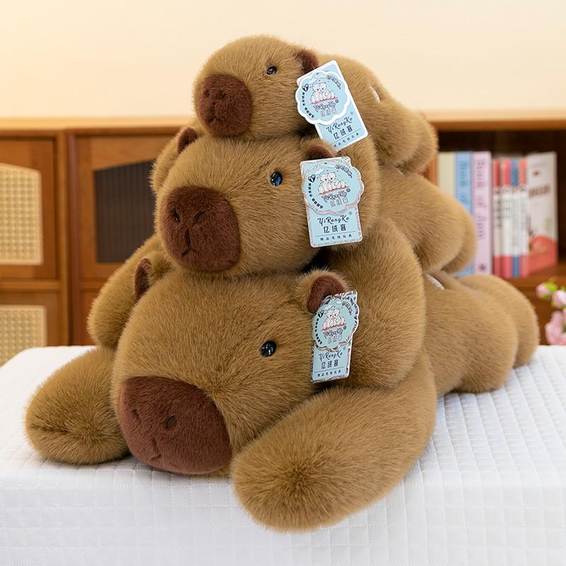 Toy Capybara Plush Cute Cartoon Stuffed Animal Kids Sleep Pillow Decor Home