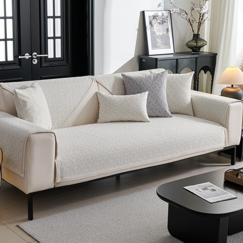 Premium Chenier Sofa Cushion, Four-Season Universal Seat Cushion, Non-Slip Leather Sofa Cover, New Simple Cloth Cushion