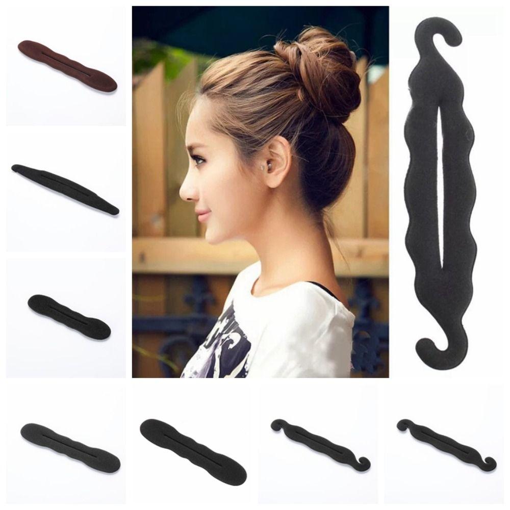 Easy Big Ring Hairstyle Twist Maker Hair Disk Donut Bun Curler Braider Hair Bun Maker  Women