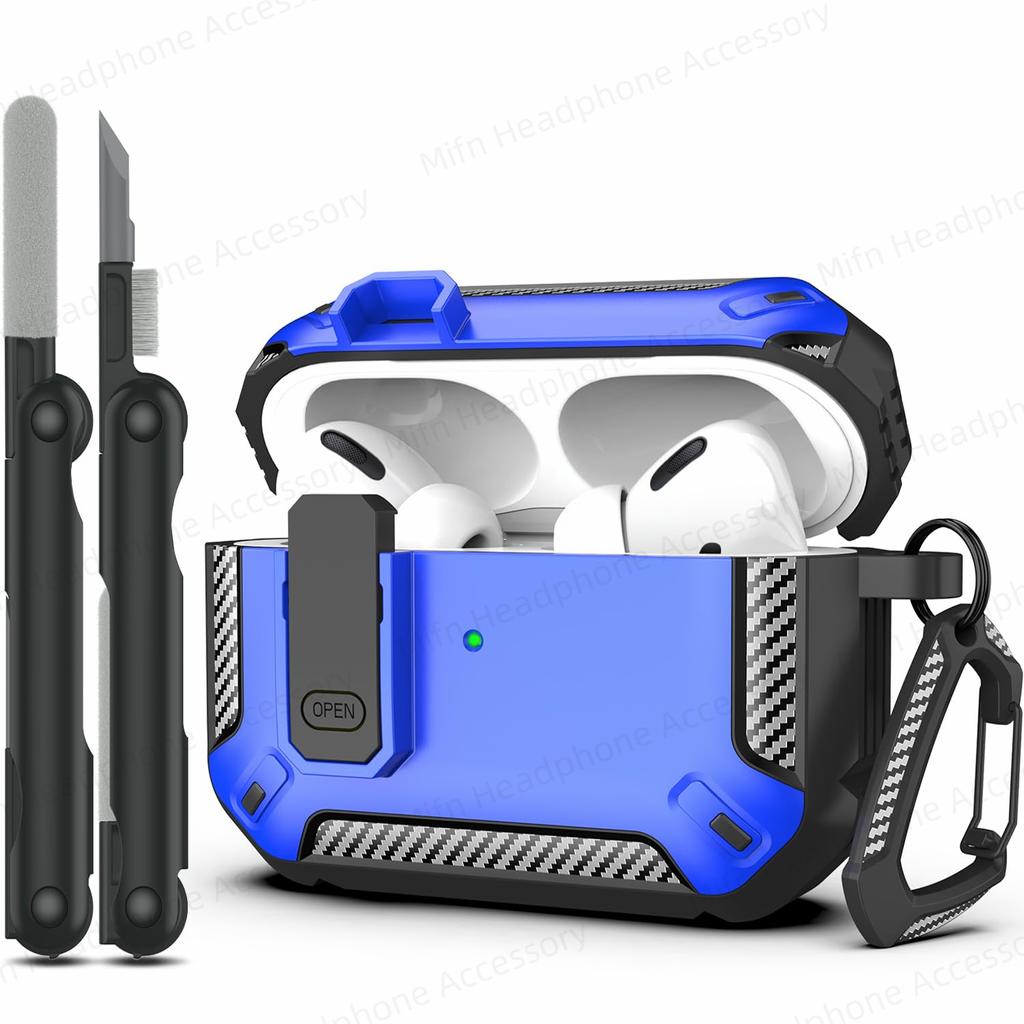 Чехол AirPod Pro 2025 switch с набором для чистки, роскошный защитный чехол TPU для предотвращения падений, чехол для AirPod Pro 3-го/2-го поколения