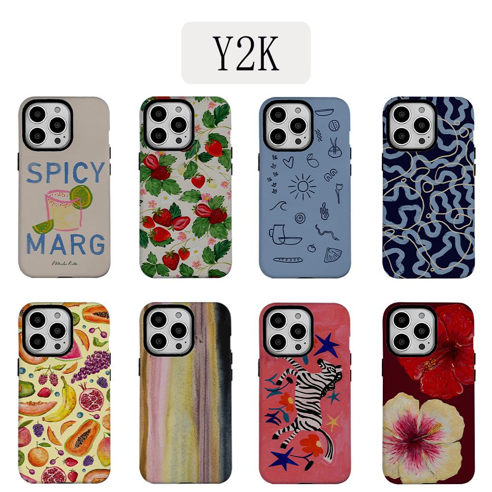 Роскошный чехол в стиле Y2K с лилиями для iPhone 17 16e 16 15 14 13 12 11 X XS XR XSMAX 7 8 Air Pro Max Plus Роскошный двухслойный