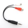 3,5 мм стерео 3-полюсный разъем «папа» на 2 разъема RCA «мама» RCA аудио провод кабель-адаптер-переходник