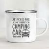 Camping Car Enamel Mug Adventure Together Cup Gift Idea for Camper Van Picnic Metal Insulating Outside Outdoor Festival Travel