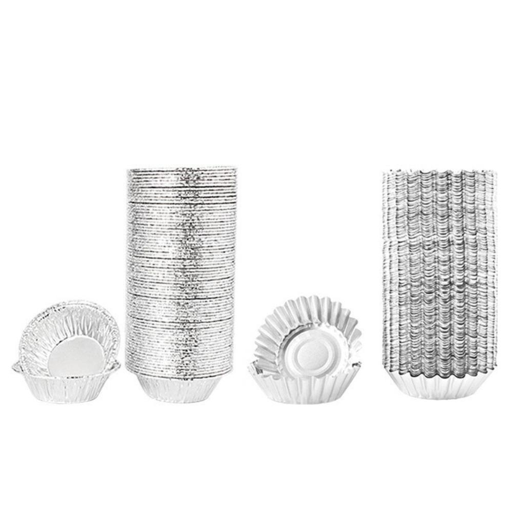 100 шт. Круглая форма для тарта, одноразовая форма для пирога, форма для торта, скорлупа, форма для яичного тарта, чашка для выпечки