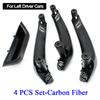 LHD RHD из углеродного волокна, левая и правая внутренняя дверная ручка, подлокотник, панель, замена накладки для BMW X3 X4 F25 F26