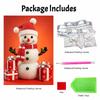 Christmas Snowman Pearl Painting Kit Handmade DIY Home Decoration Painting