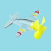 Заводной самолетик со светодиодными огнями, простая в установке ветряная машинка, украшение