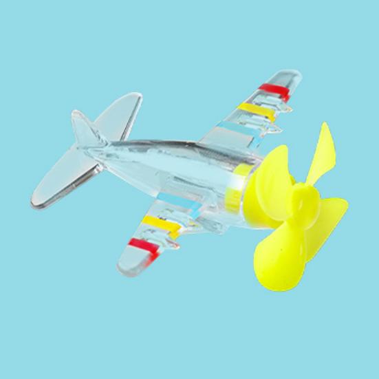Заводной самолетик со светодиодными огнями, простая в установке ветряная машинка, украшение