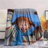1PC Pippi Longstocking Patterned Flannel Blanket Suitable For All Seasons for Home Decor Warmth and Comfort Gifts Holiday Present