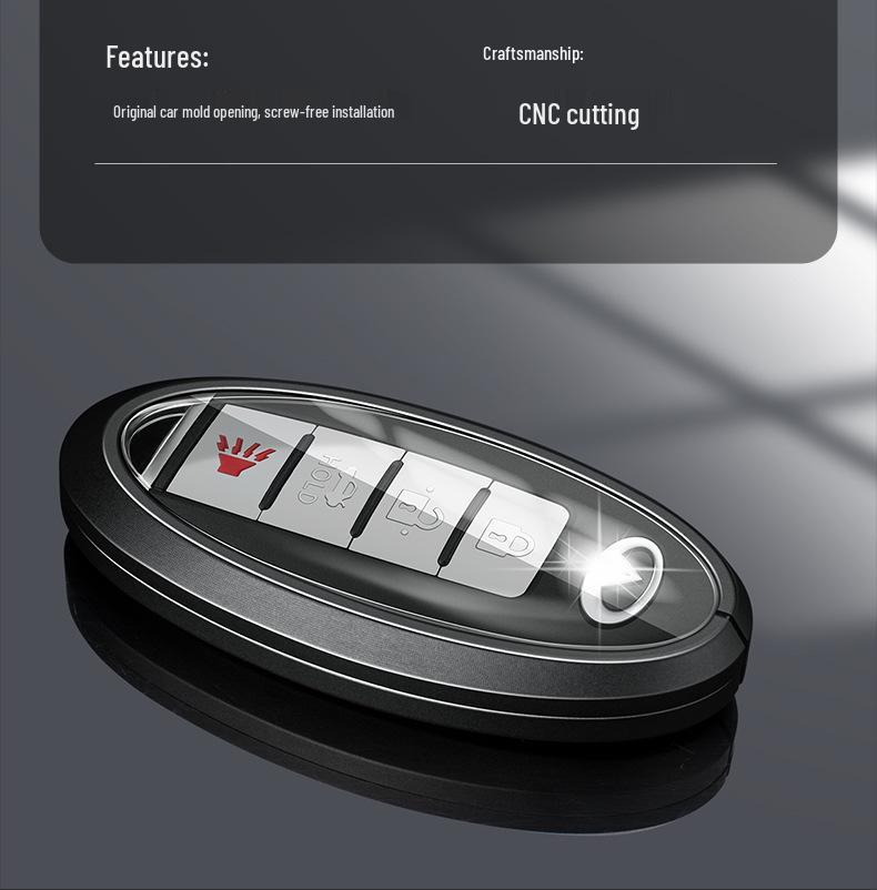 Чехол для ключа Infiniti QX50/QX60/QX70L: Стильный унисекс чехол для пульта с пряжкой