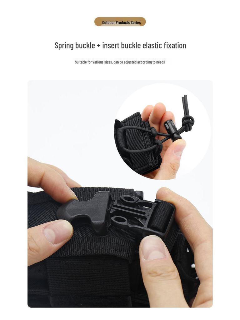 Тактический камуфляжный чехол Molle для рации: Регулируемая военная поясная сумка-аксессуар