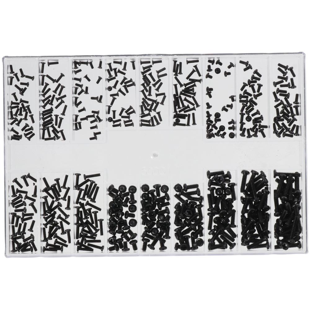 Stainless Steel Mini Screws Assortment Kit M1.2 / M1.4 / M2.0 Micro Screws Set Glasses