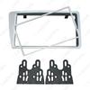 Applicable Honda Civic RHD Double Din Car Audio Frame Panel, Bright Silver