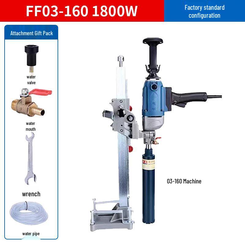 Diamond Core Drill for Concrete AC Vent Openings - Light-Duty Benchtop High-Power Machine