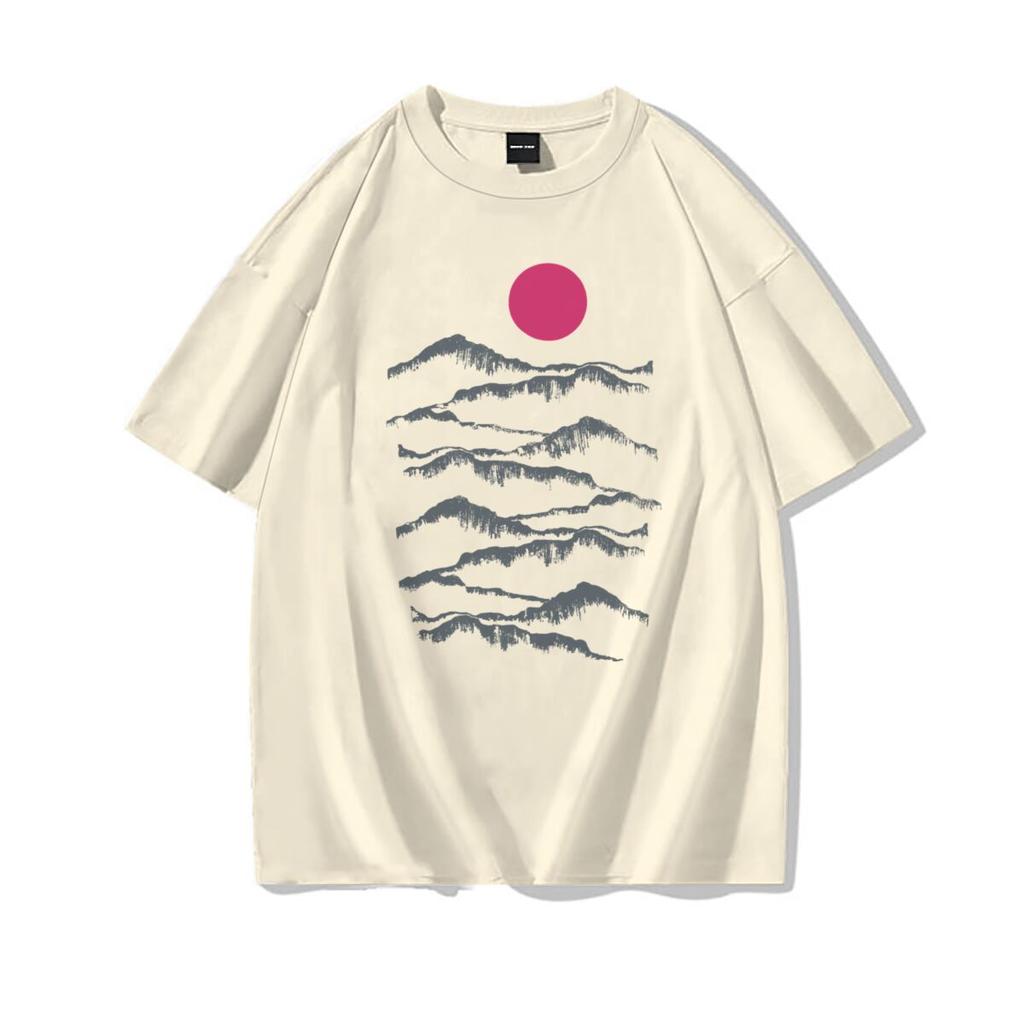 Loose Fit Unisexs Desert Mountain Tshirt Unisexs Clothing Gift Cotton Harajuku Trend Girls Short Sleeve Tee Summer Clothes