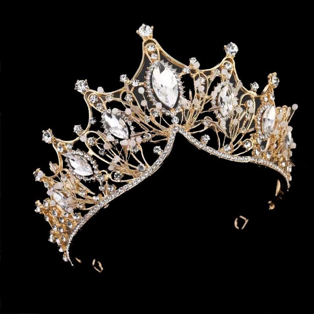 Роскошный дизайн Свадебные тиары Элегантная невеста Свадебные тиары Стразовая диадема Свадебная церемония