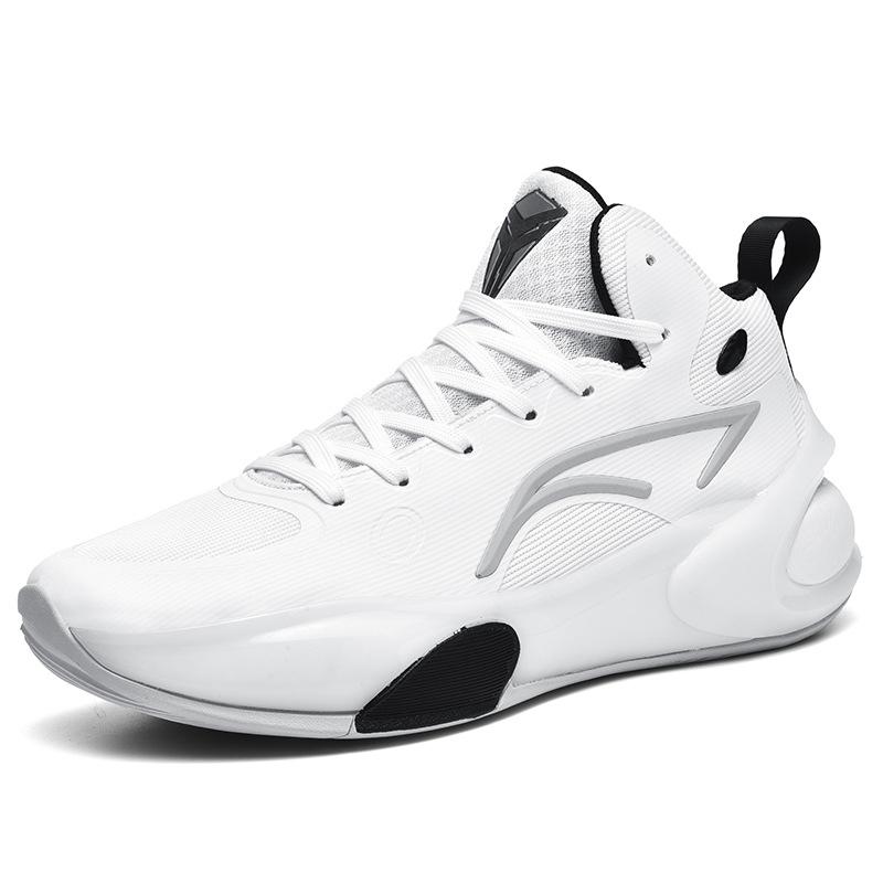 Мужские и женские баскетбольные кроссовки осенне-зимнего сезона, средние и высокие, на молнии, со шнуровкой, с сетчатой поверхностью, нескользящие, тренировочные кроссовки, спортивная обувь