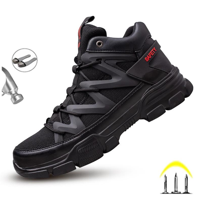 Качественные рабочие ботинки, мужская антистатическая, противопрокольная, противоударная защитная обувь, мужская водонепроницаемая неразрушимая обувь, зимняя обувь