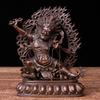 Buddha Statue Gongen Standing Wrathful Form Made of Brass Tibetan Buddhism Figurine God Statue Artwork Made of Copper Buddhist Altar Buddha Statue