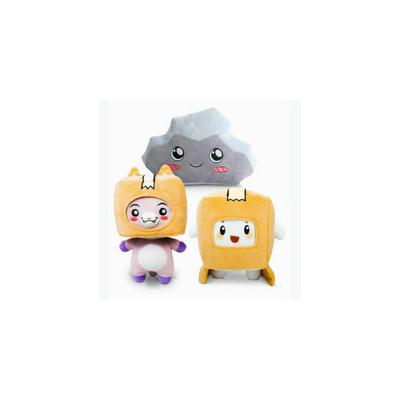 Плюшевые игрушки Lankybox BOXY+FOXY+ROCKY Мягкие фигурки для детей Плюшевая кукла
