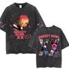 Рэпер Крис Браун Breezy Bowl XX Тур Винтажные стираные футболки Мужские Женские Хип-Хоп Модные Футболки Мужская Хлопок Ретро Футболка