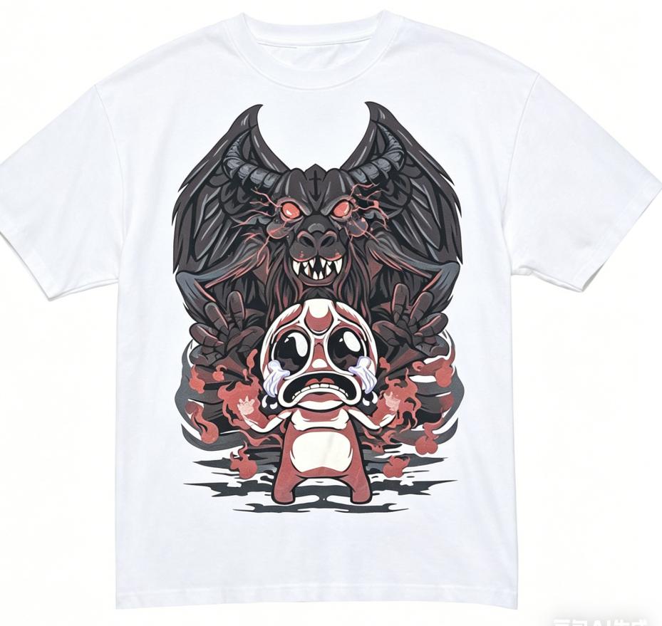 The Binding of Isaac Indie Anime Lover T shirt Year round clothing personality Clothes Plus Size Unisex New Model Couples high quality soft