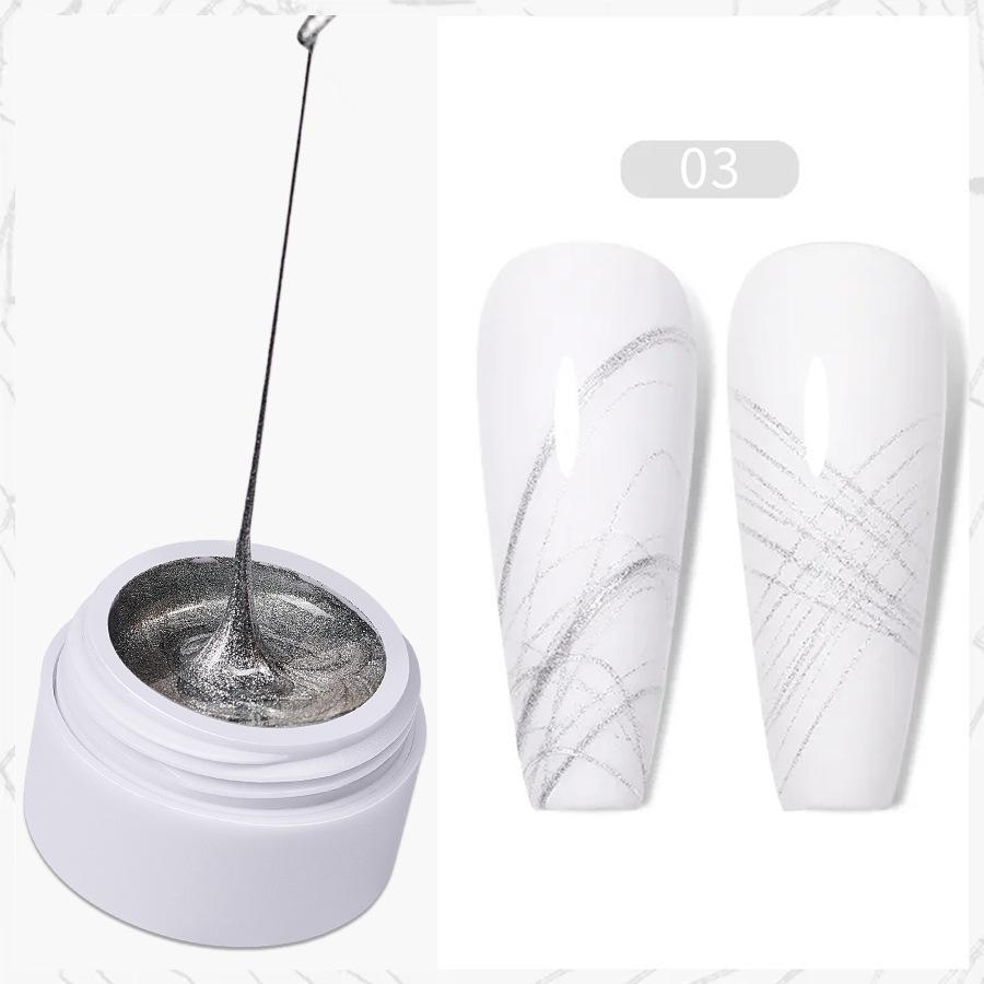 5 мл рисунок УФ гель для ногтей эластичная подводка DIY веб-лак паутина гель-паук цветочные типсы для ногтей