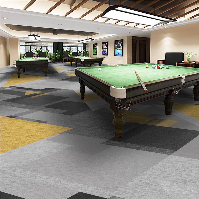 Luxury Fireproof Nylon Billiard Hall Carpet for Hotels - Large Area Print Mat