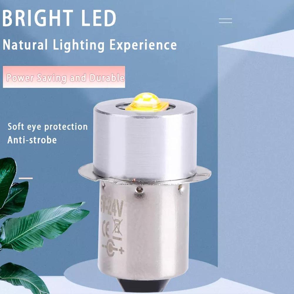 P13.5S E10 BA9S Base 5W LED Upgrade Bulbs White Maglite Flashlight 6500K 3W DC6V-24V Replacement Bulbs Torches Work Lamp Bulbs 7