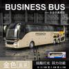 Simulation Of Luxury Tourist Bus Alloy Model Bus Sound And Light Back Force Children's Toy Car