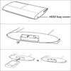 Для PS3 Кронштейн для жесткого диска Супертонкий HDD 4000 Основание-подставка для привода Поддержка Кронштейн для крепления HDD Аксессуары для консольных игр