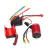 Waterproof F540 3000KV 4 Pole Brushless Motor 60A ESC Set with Heat Sink Combo for 110 RC Car