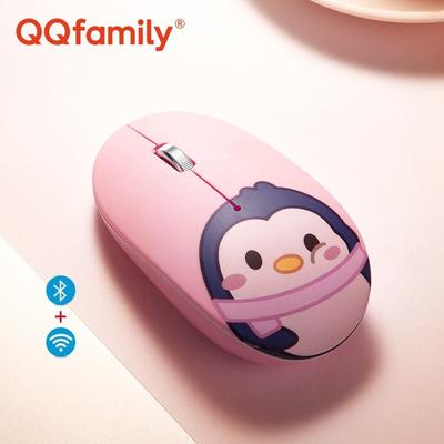 QQfamily QM713 Беспроводная Bluetooth-мышь Двухрежимная мышь для офисного ноутбука