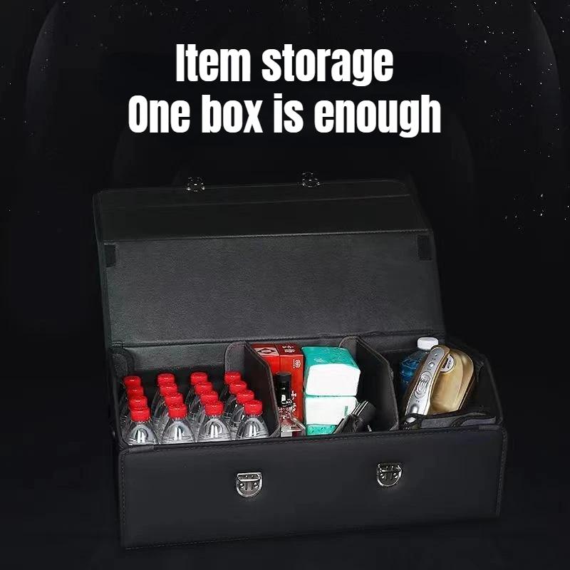 Автомобильный органайзер ATsafepro 65L для хранения и очистки багажника. Аксессуары для салона автомобиля. Аксессуары. Видимые.