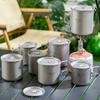 Outdoor Pure Titanium Mug Camping Portable Tea Cup Coffee Cup Titanium Metal Camping Water Cup