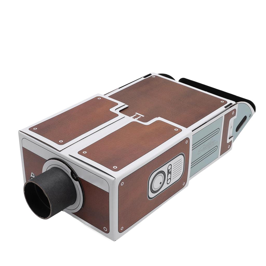 DIY смартфон проектор 8-кратное увеличение изображения картонный домашний кинотеатр коробка проектор для