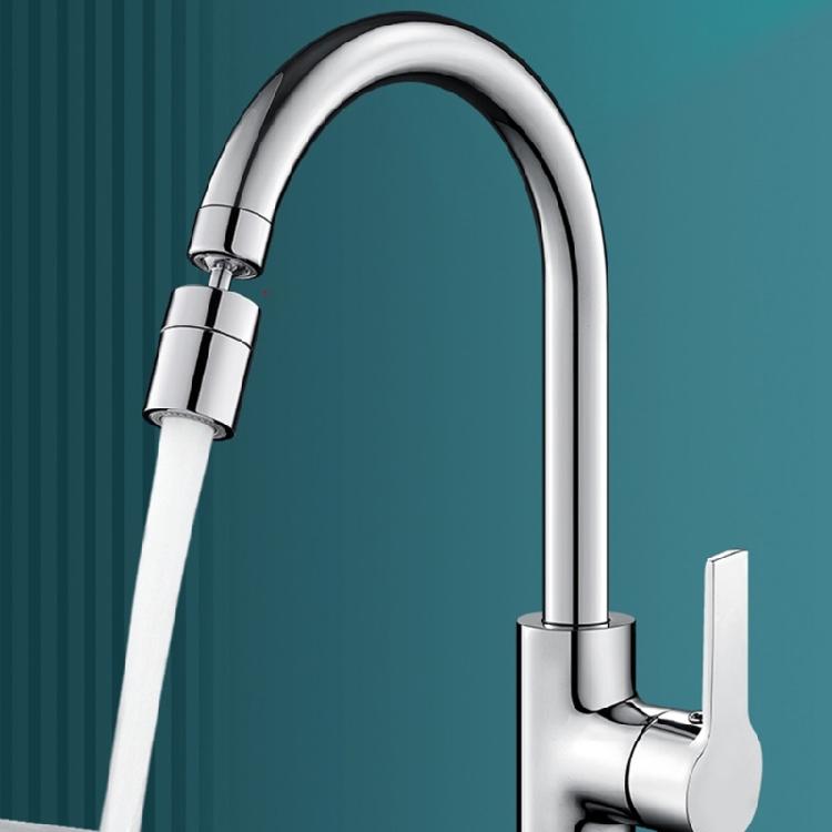 Sink Faucet Aerator Attachment with 360 Degree Joint 2 Flows Modes and Metal Body for Home Washing Tasks Daily