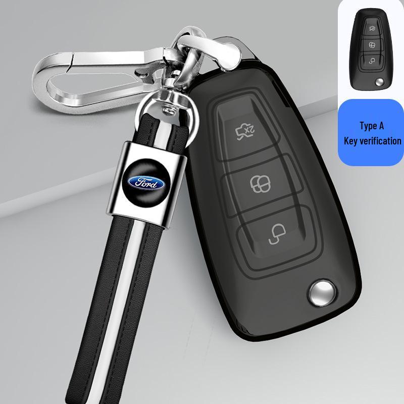 Чехол для ключа Ford Focus для Mondeo, Everest, Ecosport, Ranger - Прозрачный чехол для мужчин и женщин