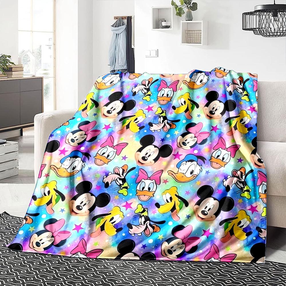 Mickey Friends Fantasy Blanket Soft Throw Blanket For Home Bedroom Bed Sofa Travel Office Solid Christmas Blanket