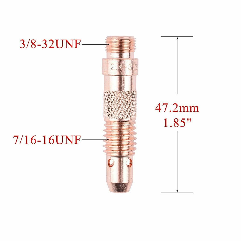 Соединитель для сварки горелки TIG цангового корпуса 1,0/1,6/2,4/3,2/4,0 мм WP17 WP18 WP26