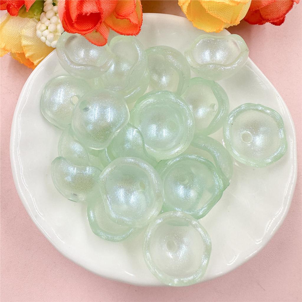 100Pcs Bead Fashion DIY Beads Beads Bowl Shaped Multicolor Jewelry Acrylic Beads