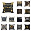 С Рождеством декоративная наволочка с принтом для Рождества дома гостиная диван украшения полиэстер наволочка