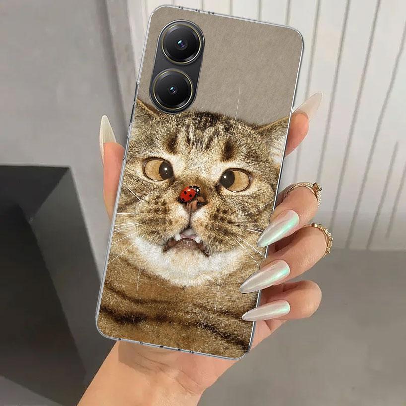 Забавный чехол для телефона с мемами про кошек для Xiaomi Poco X5 X6 X7 Pro F7 Ultra M7 Redmi 15 15C 13 13C 12 12C 10 10A 10C 9 9A 9C 9T Оболочка P